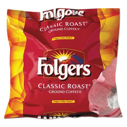 Coffee Filter Packs, Regular, 0.9 oz Filter Pack, 40/Carton