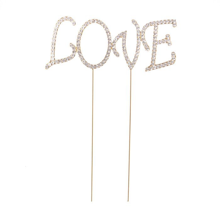 Happily Ever After Wedding Cake Topper, Gold Fairytale Princess Decoration (Happily Ever After - Gold) N16