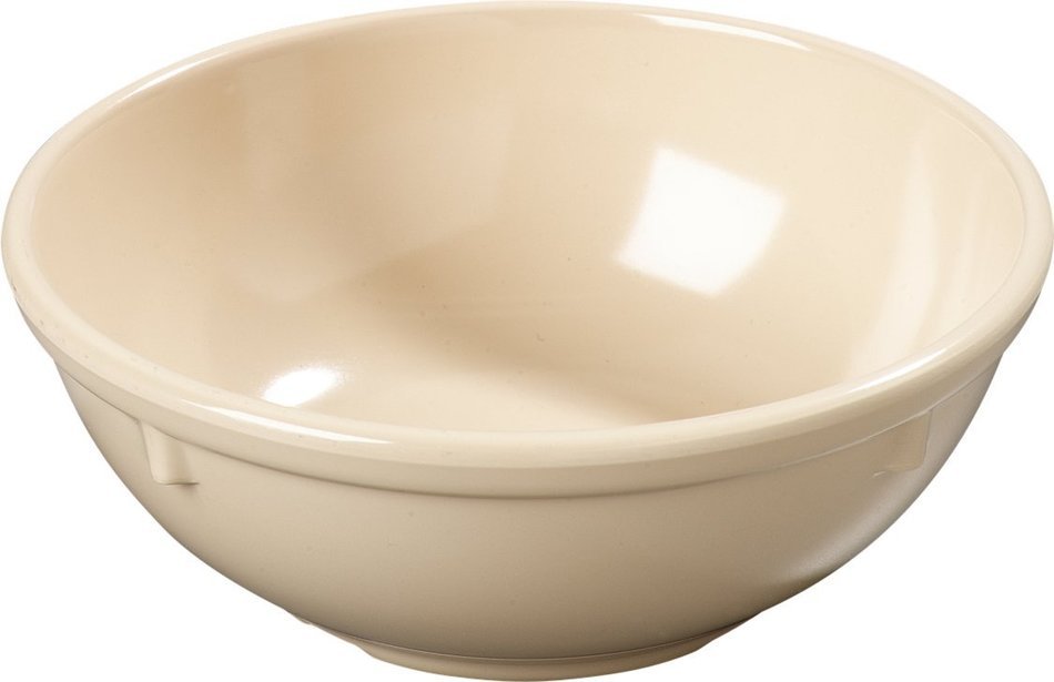 Carlisle 4352025 Dallas Ware Melamine Nappie Bowl, 16 oz. Capacity, 5.74 x 2.17", Tan (Case of 48) N6