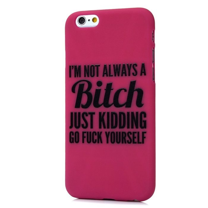 iPhone 6S Case,iPhone 6 Case (4.7") - Candy Color Kidding Words Series Slim Fit Shock-absorption Full Edge Protective... N8