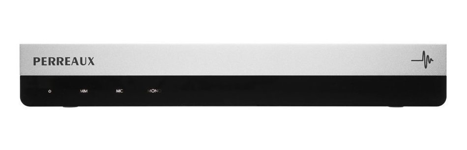 PERREAUX Moving Magnet/ Moving Coil Phono Preamplifier 17" Wide x 10.9" Deep x 2.6" High Silver Annodised Aluminium N3