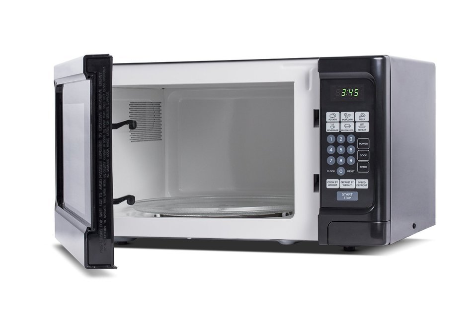 Westinghouse WCM11100W 1000 Watt Counter Top Microwave Oven, 1.1 Cubic Feet, White Cabinet N9