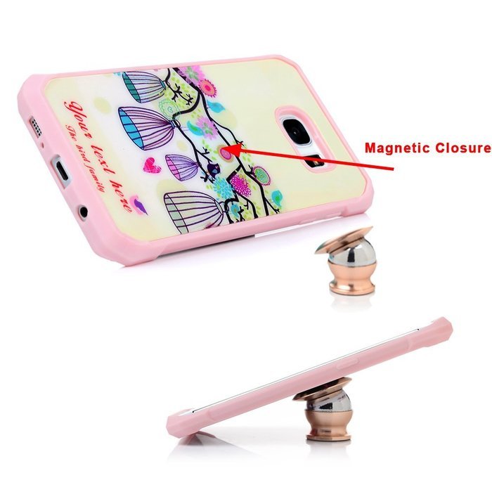 Badalink Galaxy S7 Edge Case Shockproof Drop Protection TPU Bumper Frame + Colorful Painting Hard PC Protective... N50