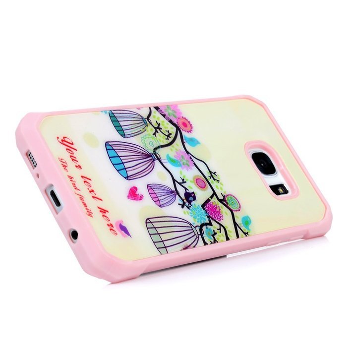 Badalink Galaxy S7 Edge Case Shockproof Drop Protection TPU Bumper Frame + Colorful Painting Hard PC Protective... N51
