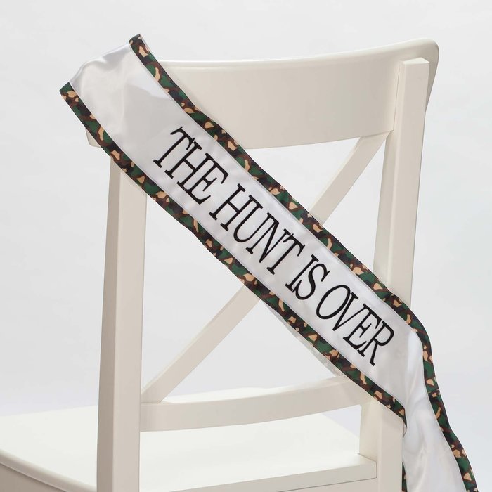Hortense B. Hewitt Wedding Accessories Sash, Brown Camo Hunt is Over N3