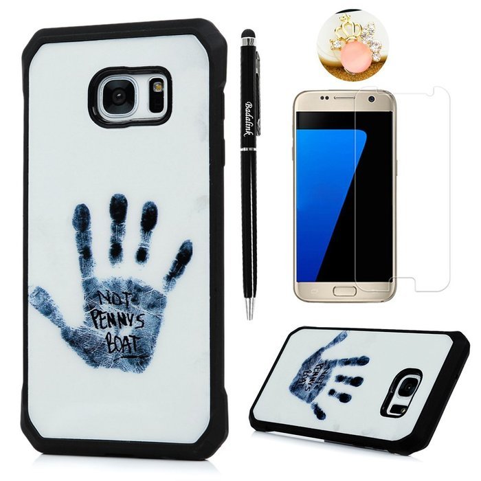 Badalink Galaxy S7 Edge Case Shockproof Drop Protection TPU Bumper Frame + Colorful Painting Hard PC Protective... N53