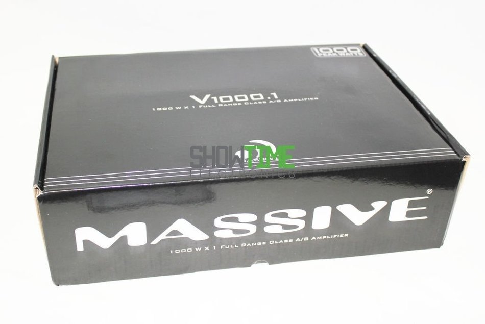 Massive Audio V 1000.1 Car Stereo Mono Subwoofer Amp N2