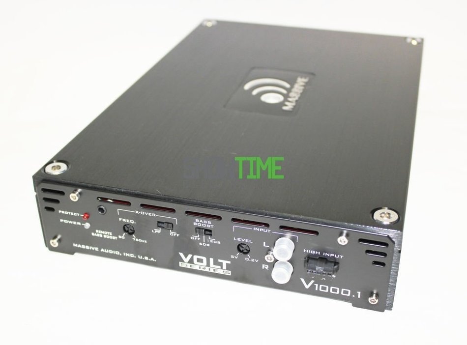 Massive Audio V 1000.1 Car Stereo Mono Subwoofer Amp N3