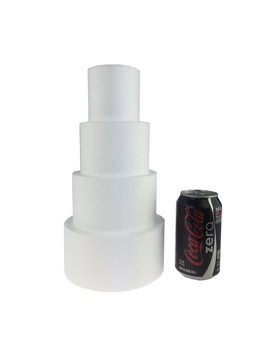 Round 3" MINI Dummy Cakes Set by 3", 4", 5", 6" (Set of 4 - ALL)