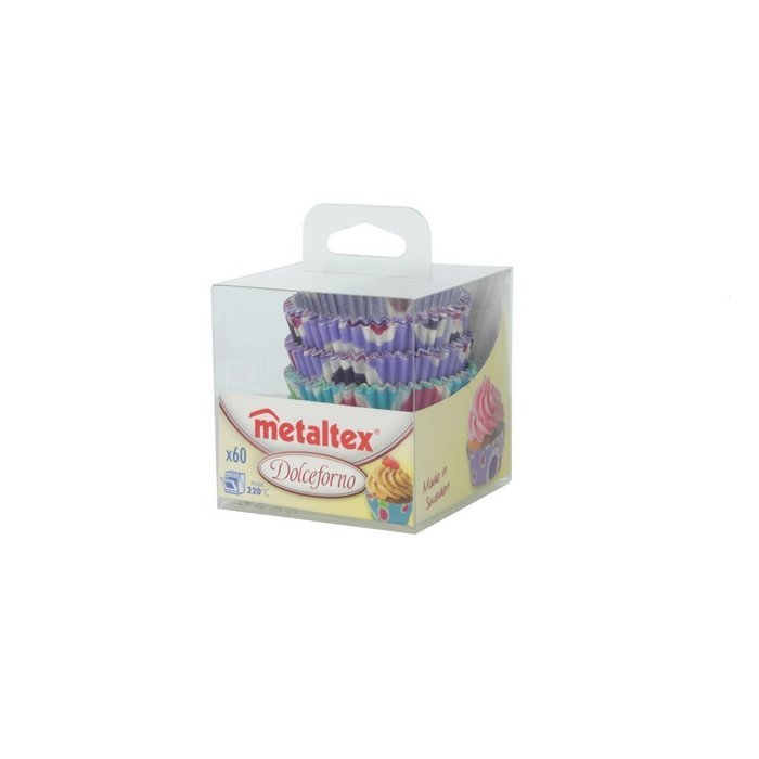 Metaltex 257780 60 Piece Cupcake Mould "Premium-Line", Multicolored