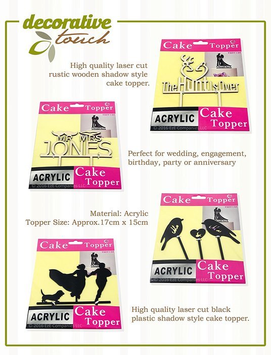 Shadow style cake topper (The Hunt is Over) N3