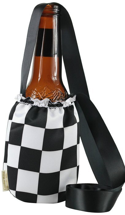 CHC-Beverly Hills CHESS, High End Cup Necklace Holders "Set of 2 " Black-White and White Ribbon Large