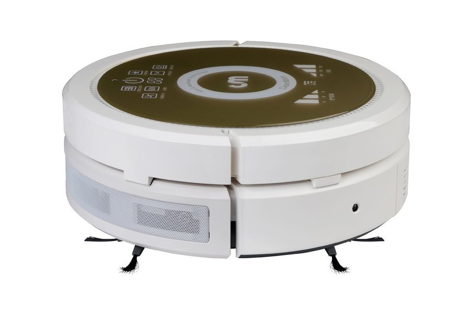 L.Y. Robotic Vacuum Cleaner with IR control, Recharge (Rose GOLD）