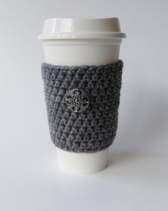 Coffee Sleeve, Coffee Cozy Grey