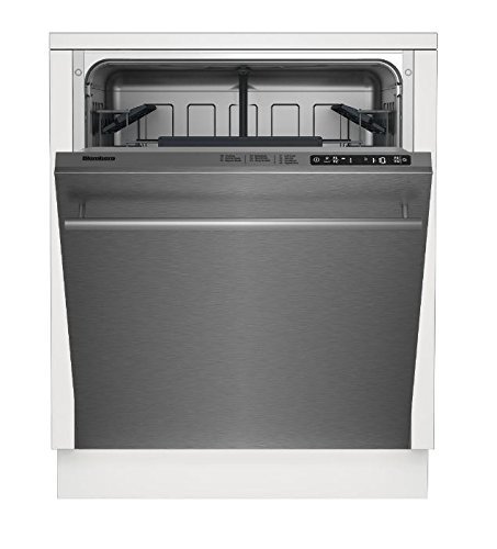 Blomberg DW55502SS Built In Dishwasher with 14 Place Settings and 5 Wash Cycles, 24", Stainless Steel