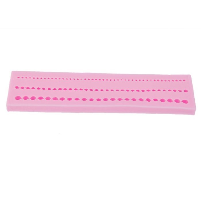 Pearl String Beads Silicone Mold Cake Decorating Fondant Baking Mould N3