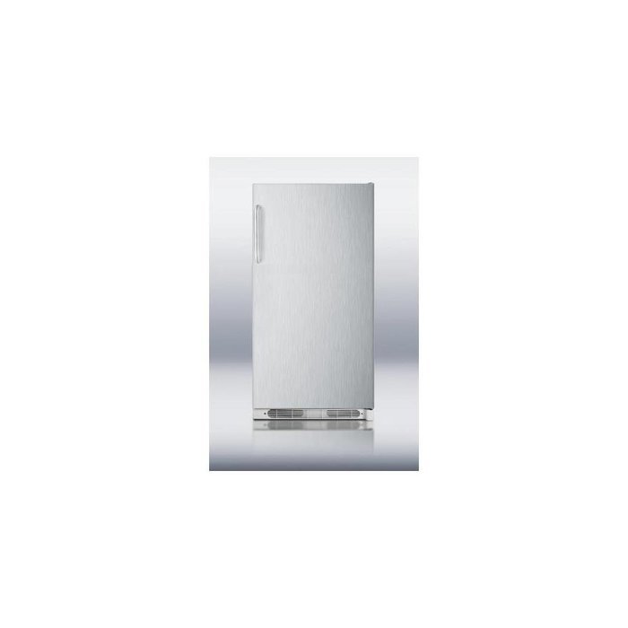 Summit R17FFSSTB 34" Freestanding or Built In All Refrigerator with 16.5" cu. ft. Capacity Right Hinge Side Door...