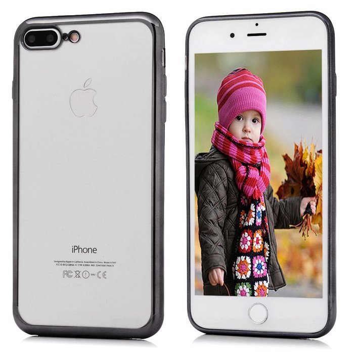 Badalink iPhone 7 Plus Case (5.5") Electroplated Plating Soft TPU Shockproof Flexible Easy Grip Crystal Clear... N33