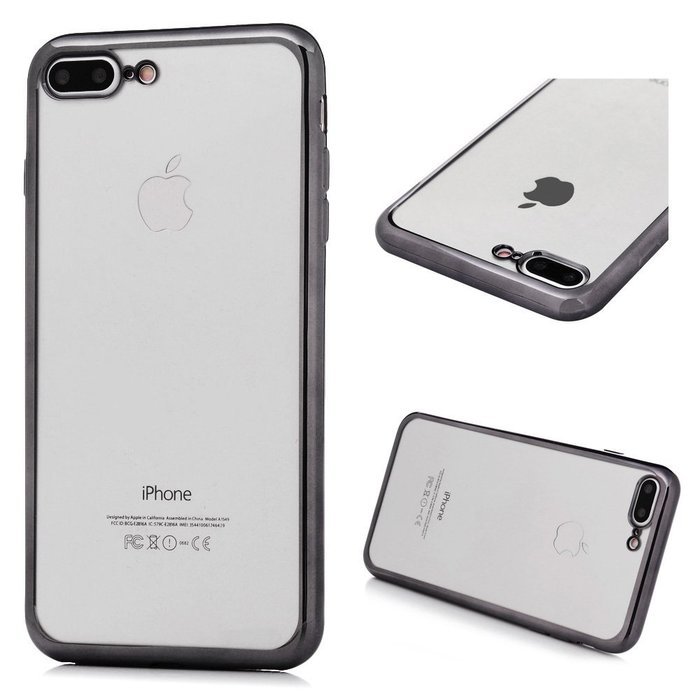 Badalink iPhone 7 Plus Case (5.5") Electroplated Plating Soft TPU Shockproof Flexible Easy Grip Crystal Clear... N34
