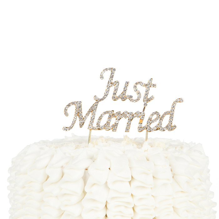 Happily Ever After Wedding Cake Topper, Gold Fairytale Princess Decoration (Happily Ever After - Gold) N32