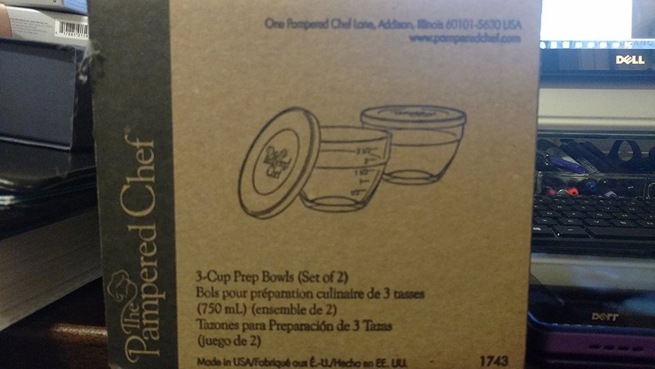 Pampered Chef: 3-cup Prep Bowls (Set if 2)
