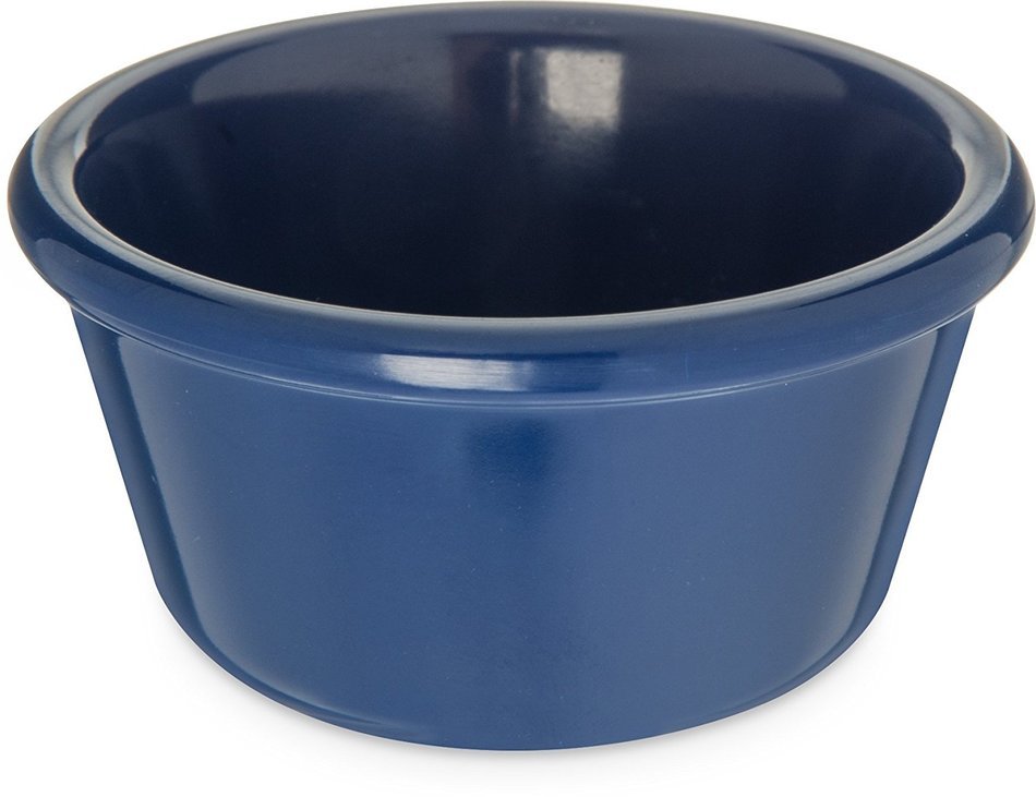 Carlisle S28060 Melamine Smooth Ramekin, 3 oz Capacity, 1.43" Height, Cobalt Blue (Case of 48)