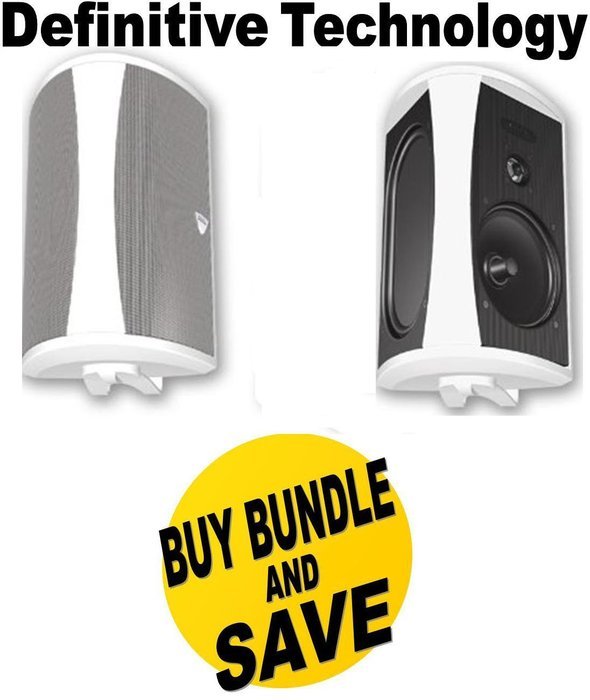 Definitive Technology AW6500 200 W RMS Speakers - 3-way - White Bundle
