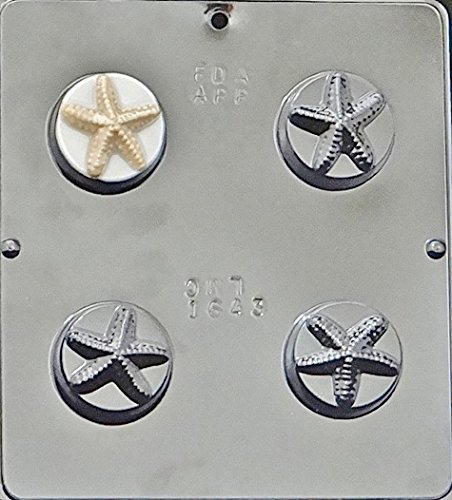 Starfish Oreo Cookie Sandwich Chocolate Candy Mold 1643 N2