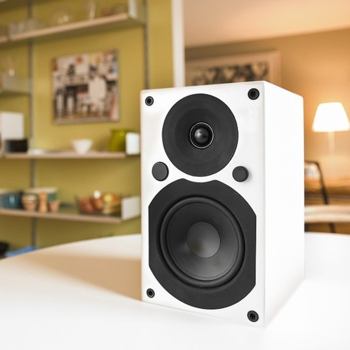 System Audio SA Saxo 5 Active Bookshelf Bluetooth Speakers, 5.11&rdquo; woofer, Multi- Inputs, Digital/Analog, 3.5mm... N5