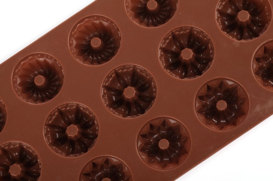 Silicone Bundt Cake Mold, 15-cavity Silicone Fancy Bundt Cake, Muffin Cups, Coffee Cake, Cupcake, Brownie and...