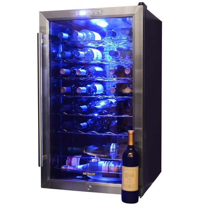 NewAir AW-281E 28 Bottle Thermoelectric Wine Cooler N64
