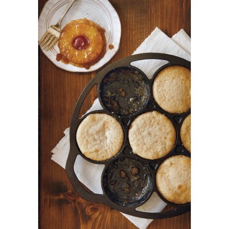 Lodge Logic Non-Stick Cast Iron Mini Cake Pan, Black N2