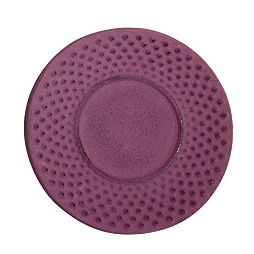 Creative Home 73492 Cast Iron Round Trivet, 3.75", Purple