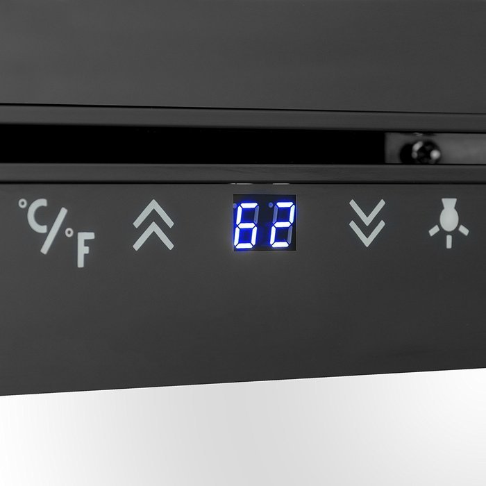 Firebird 21 Bottles Dual Zone Black Finish Touch Control Panel Freestanding Electric Wine Cooler Cellar N7