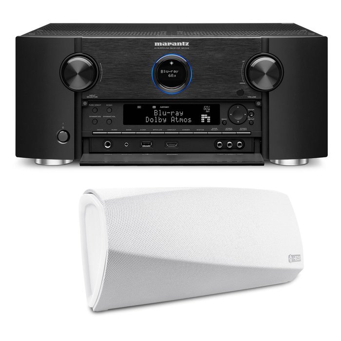 Marantz SR7011 9.2 Channel Full 4K Ultra HD AV Surround Receiver with Bluetooth and Wi-Fi with Denon HEOS 3 Dual-Driver... N11
