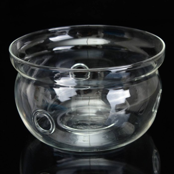 KINGSO Glass Teapot Warmer Heating Base Clear 126*76mm N3