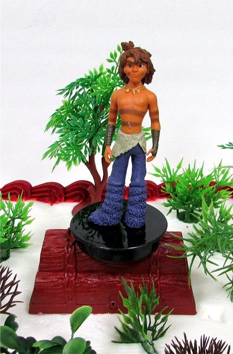 THE CROODS 16 Piece Birthday Cake Topper Set Featuring Crood Figures and Themed Decorative Accessories - Figures... N3