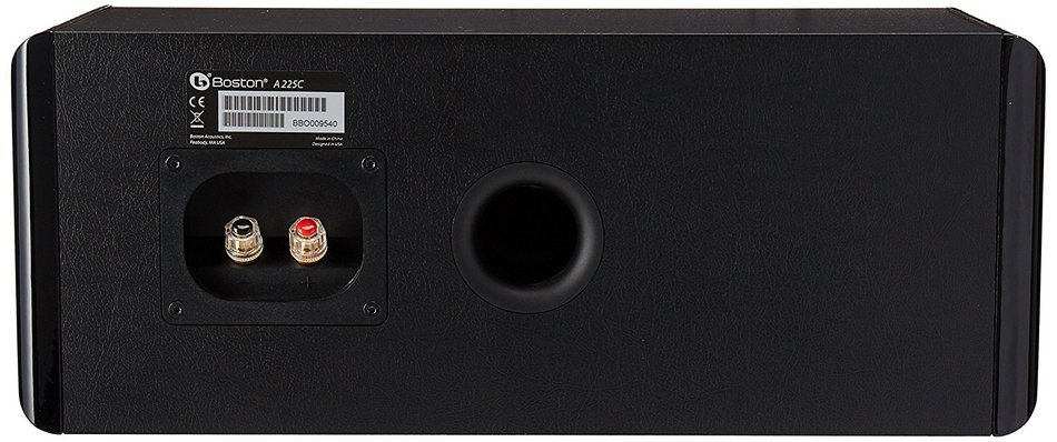 Boston Acoustics A 225C Dual 5.25-Inch Woofer Two-Way Center Channel Speaker (Each, Gloss Black)