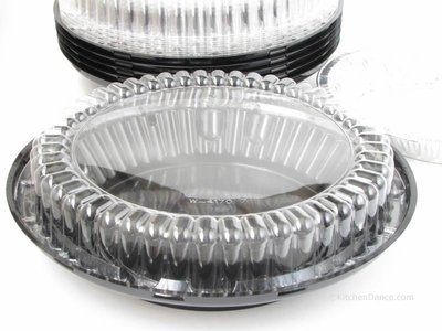 9 Inch Low Dome Plastic Disposable/Reusable Pie Carrier #WJ40 (10)