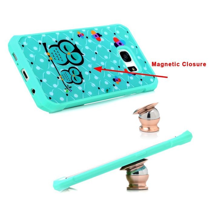 Badalink Galaxy S7 Edge Case Shockproof Drop Protection TPU Bumper Frame + Colorful Painting Hard PC Protective... N81