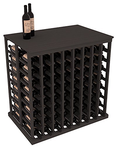 Wine Racks America Ponderosa Pine Double Deep Tasting Table + Solid Top. 13 Stains to Choose From! N12