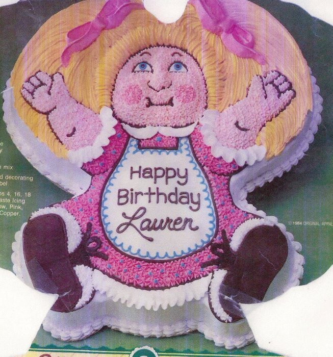 Wilton Cake Pan: Cabbage Patch Kids Baby Doll Dolly Cake Pan Mold (2105-1984, 1984) Retired