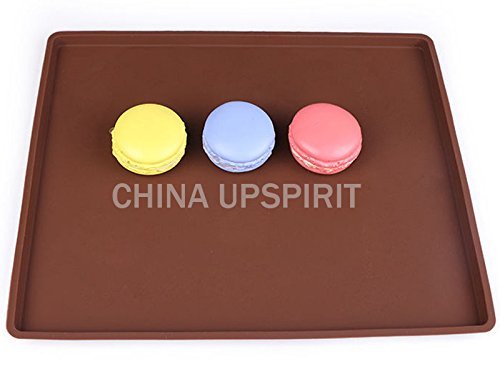 Carlie Grilled Rectangular Shape Silicone Cake Mat Cake roll Pizza Baking Pan Multifunctional Baking Tools (Small) N3