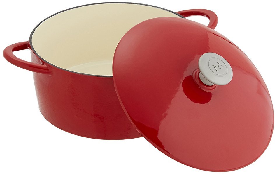 Mario Batali by Dansk Enameled Cast Iron Pizza Pan and Griddle, 12-Inch, Chianti N6