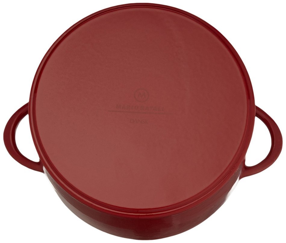 Mario Batali by Dansk Enameled Cast Iron Pizza Pan and Griddle, 12-Inch, Chianti N7