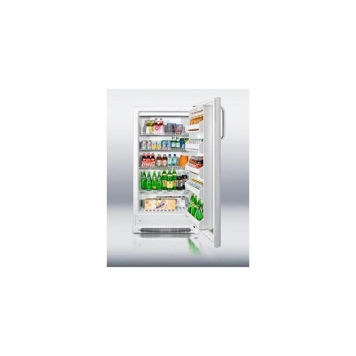 Summit R17FFSSTB 34" Freestanding or Built In All Refrigerator with 16.5" cu. ft. Capacity Right Hinge Side Door... N2