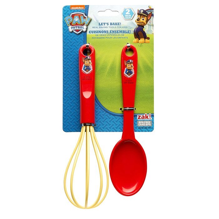 Zak Designs Paw Patrol 15 Piece Baking Set For Kids, Decorated