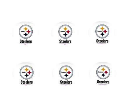 12ct NFL Pittsburg Steelers Edible 3inch Large Cupcake/Cookie Image Kit