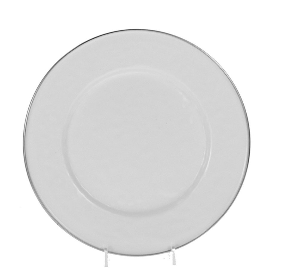 Golden Rabbit White on White Dinner Plate N4