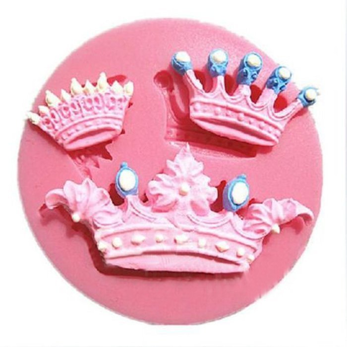 Crowns 3 Styles Mini Silicone Mold for Fondant, Gum Paste & Chocolate N6